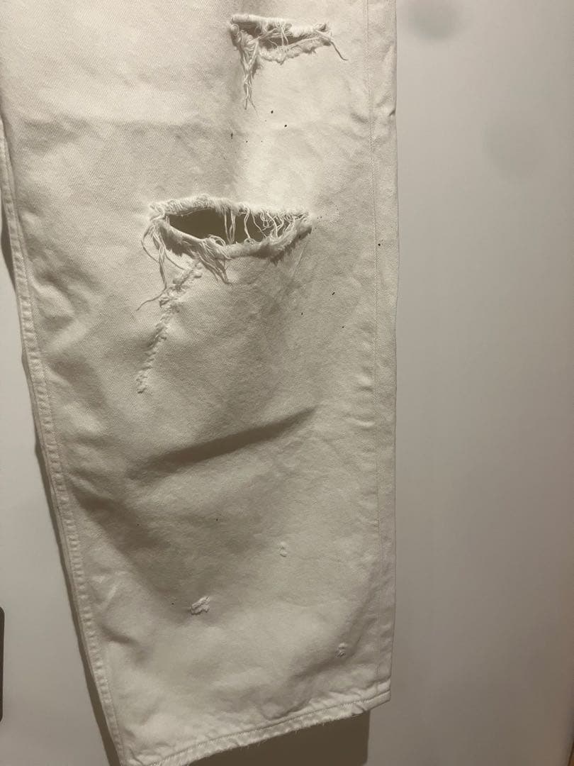 パンツ ANCELLM DAMAGE WIDE 5P DENIM PANTS