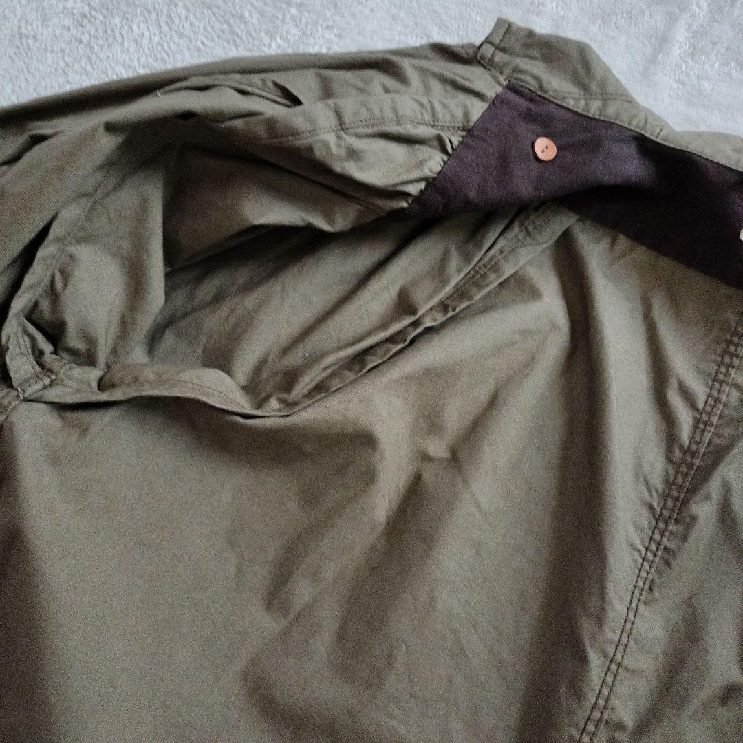 美品キャピタルkapitalジャケットギャザーカーキサイズ0