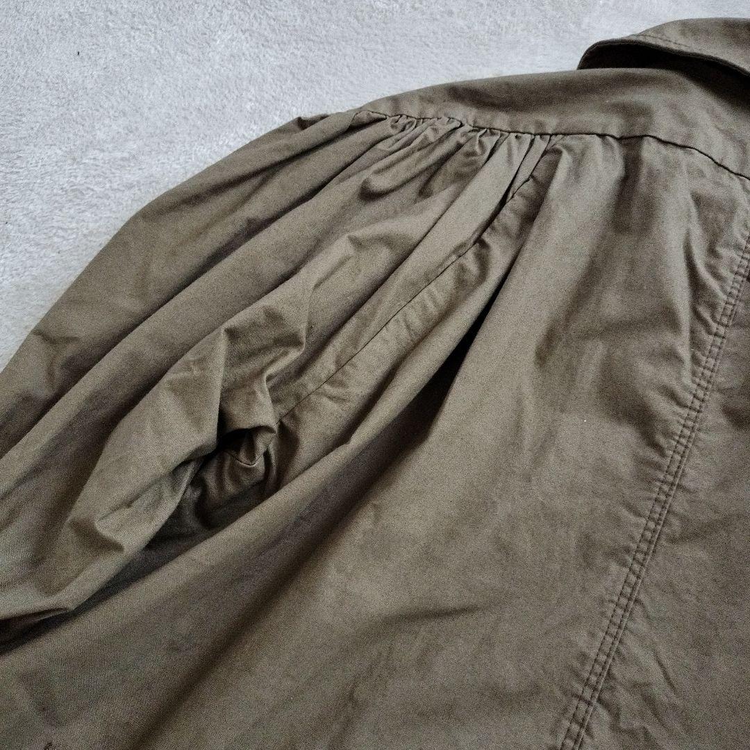 美品キャピタルkapitalジャケットギャザーカーキサイズ0