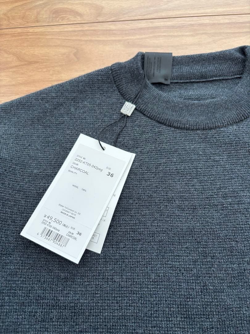 新品 2025 エヌハリウッドCREWNECK KNIT - メルカリ