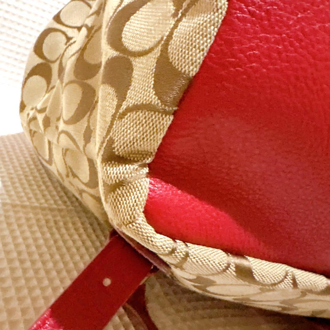 未使用✨COACH Billy Signature Backpack Red