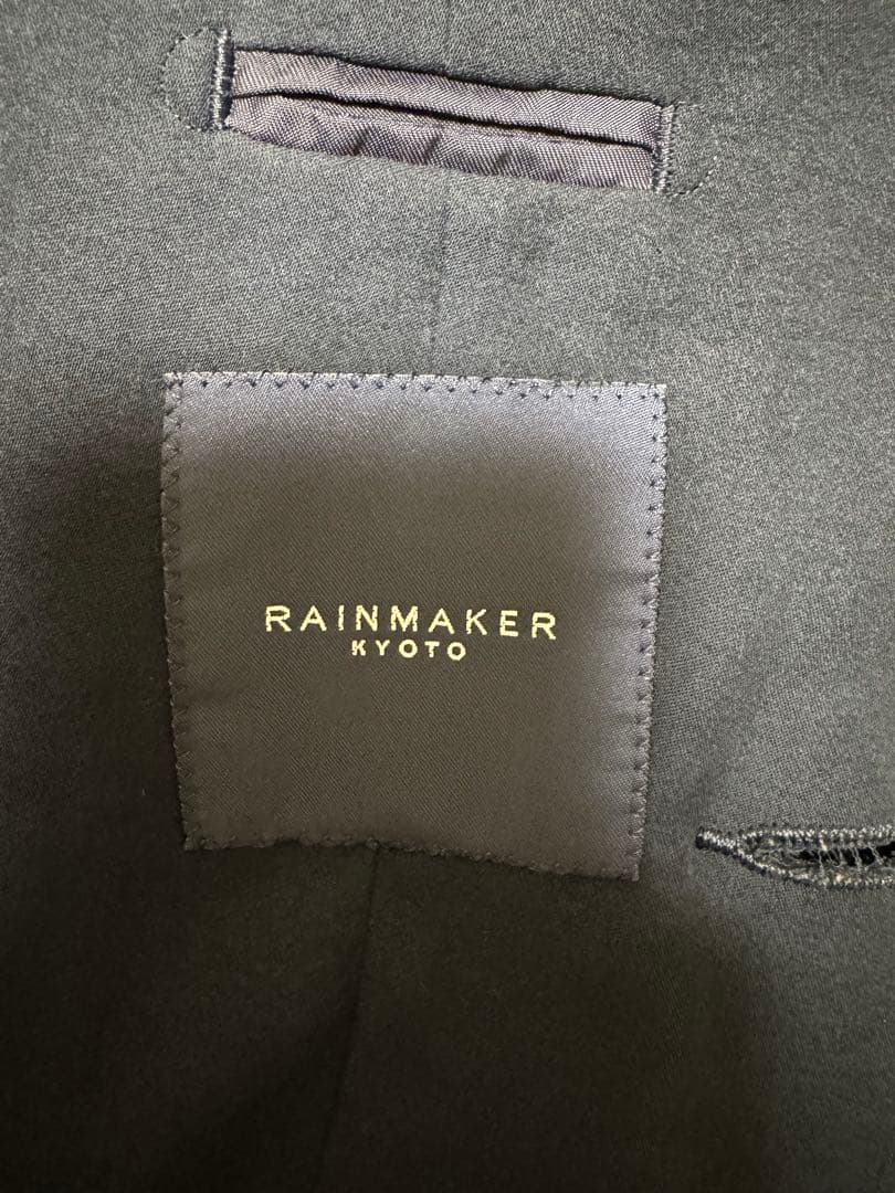 a*r様 RAINMAKER ダブルサテン　ノーカラージャケット　ネイビー 4