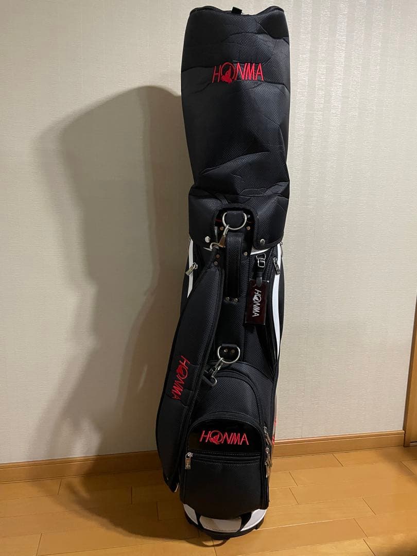 HONMA キャディバッグ 黒/白
