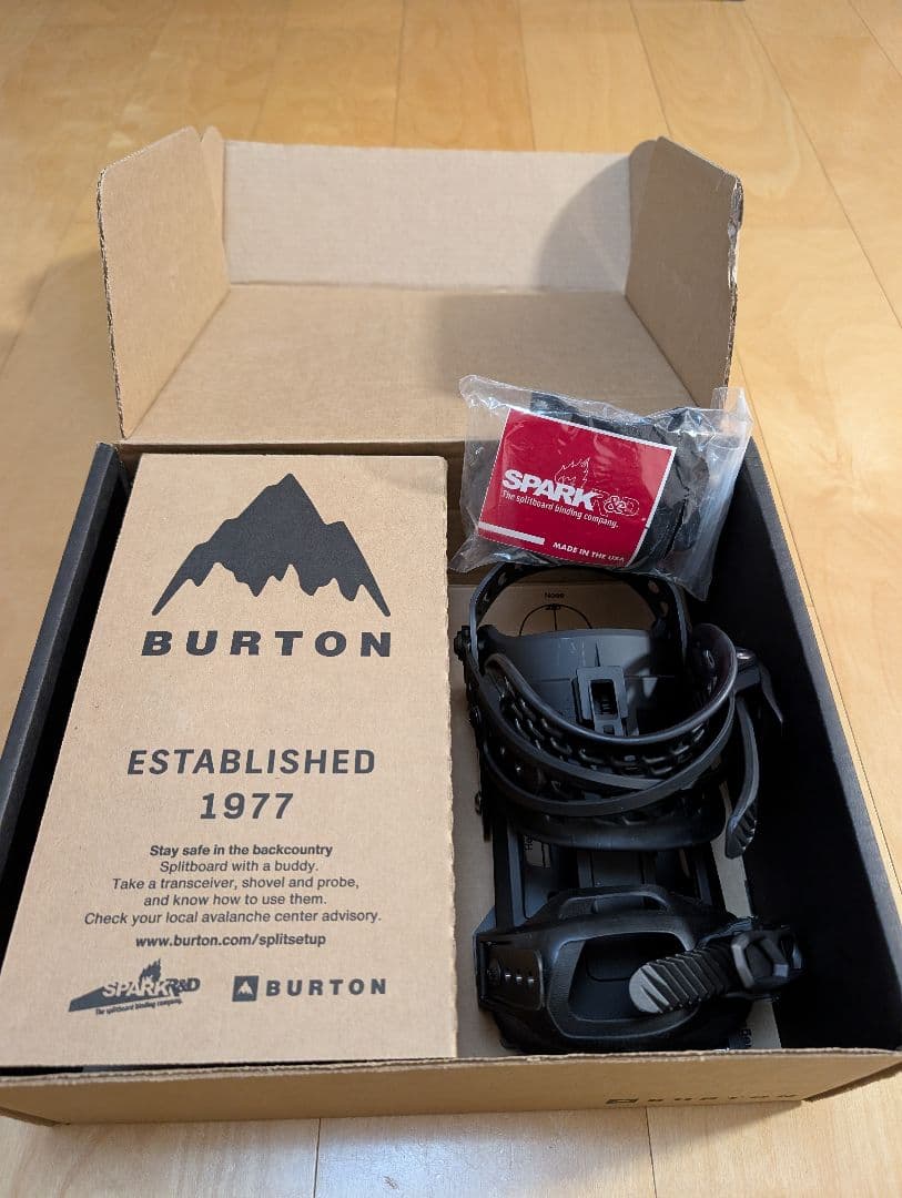 メンズ バートンスノーボード バインディング ヒッチハイカー ブラック S