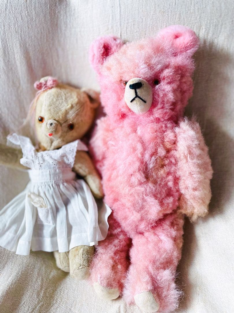 ୨୧‥∵ドイツ　ヴィンテージベア　 ピンクのベアちゃん‥‥୨୧