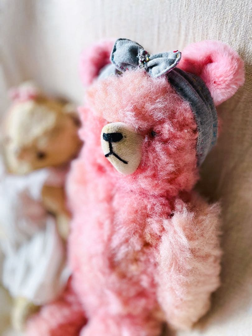 ୨୧‥∵ドイツ　ヴィンテージベア　 ピンクのベアちゃん‥‥୨୧