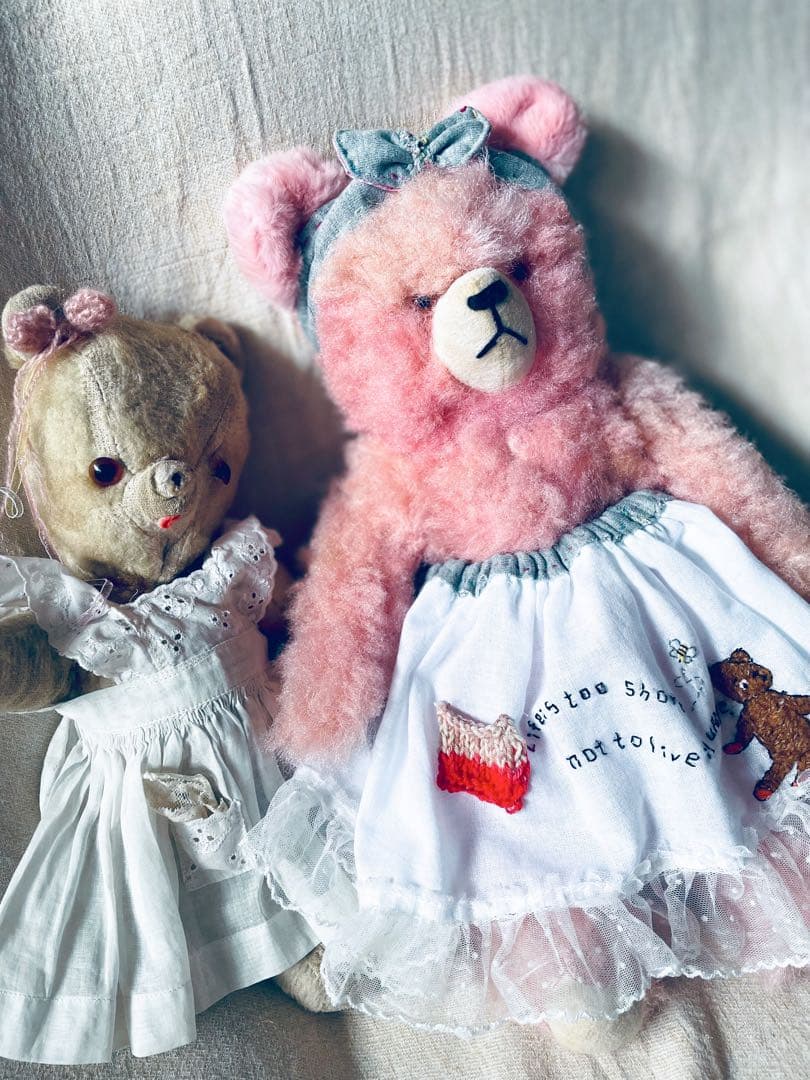 ୨୧‥∵ドイツ　ヴィンテージベア　 ピンクのベアちゃん‥‥୨୧