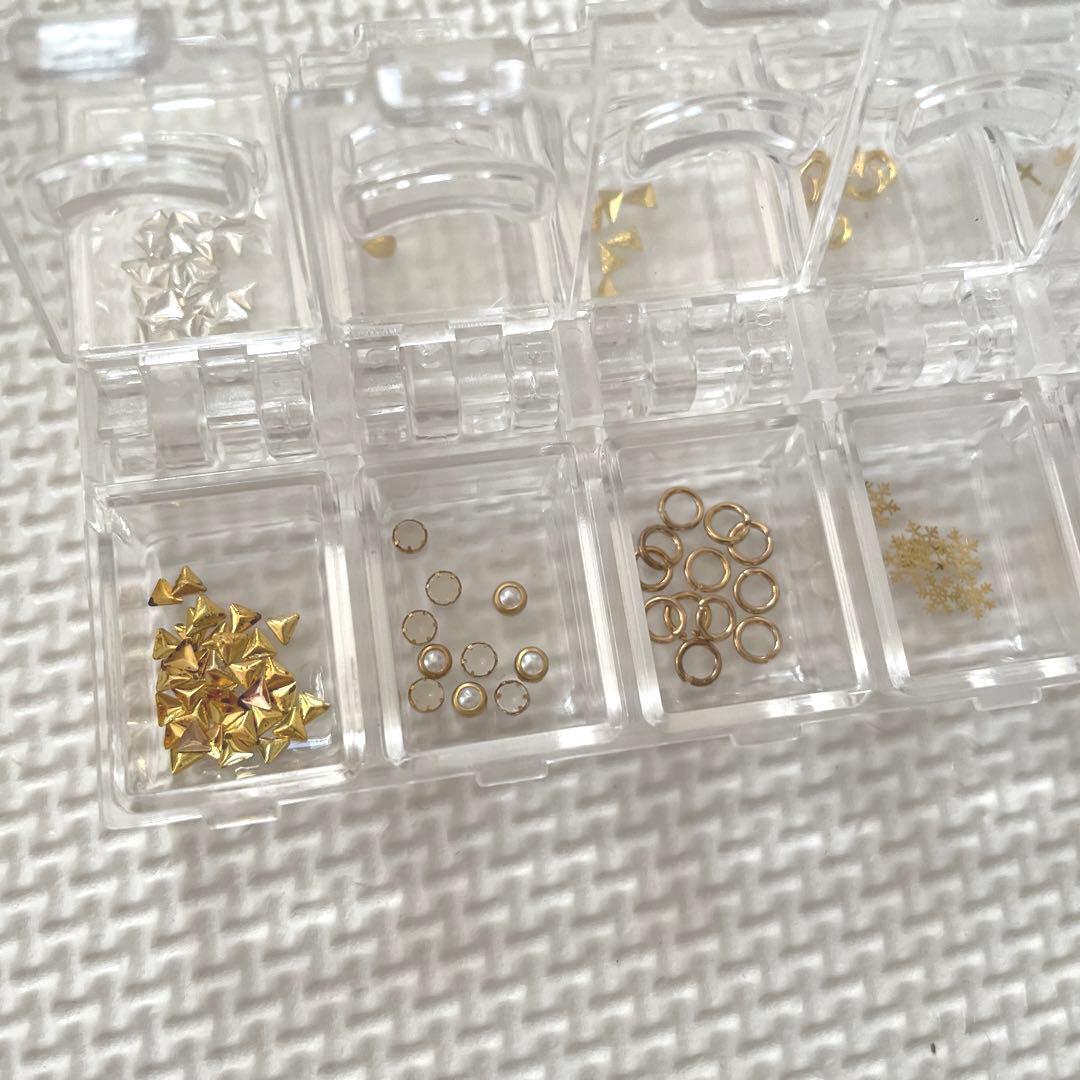 ネイルシール パーツ ラメ ラインストーン 押し花 かわいい おまとめ