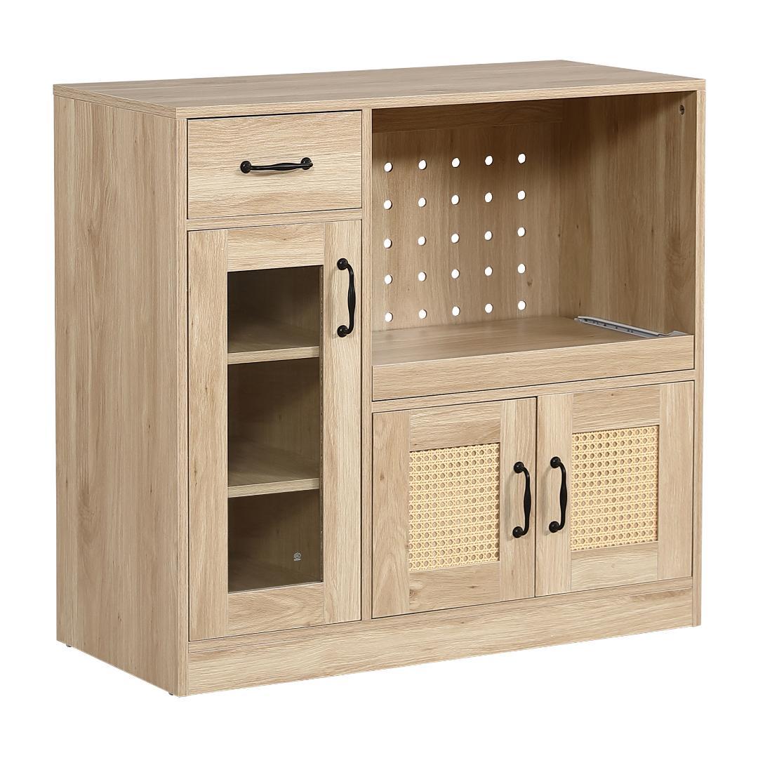 キッチンカウンター 食器棚 キャビネット レンジ台 キッチン収納 幅88cm