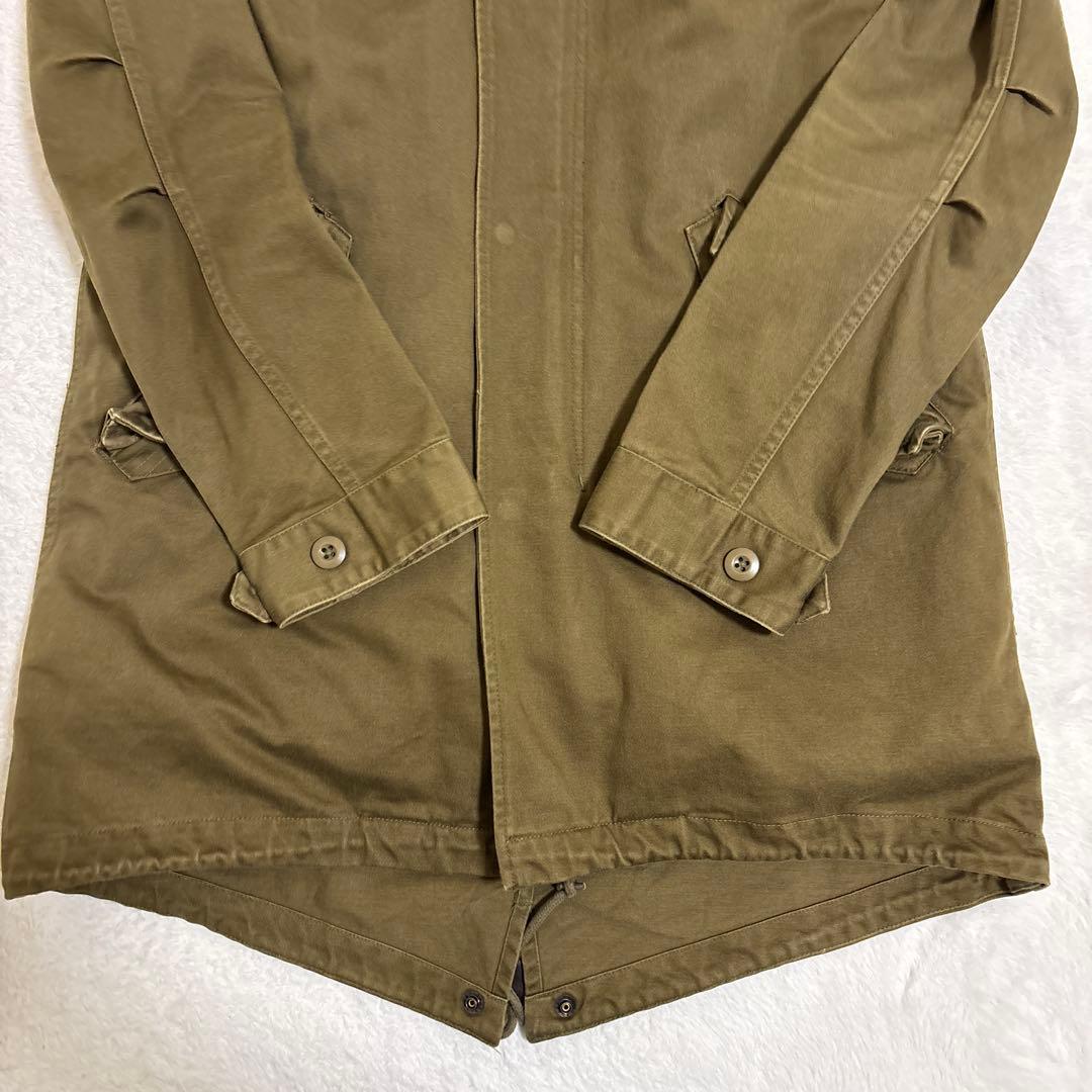 FRED PERRY モッズコート S カーキ ライナー付 ブロックチェック