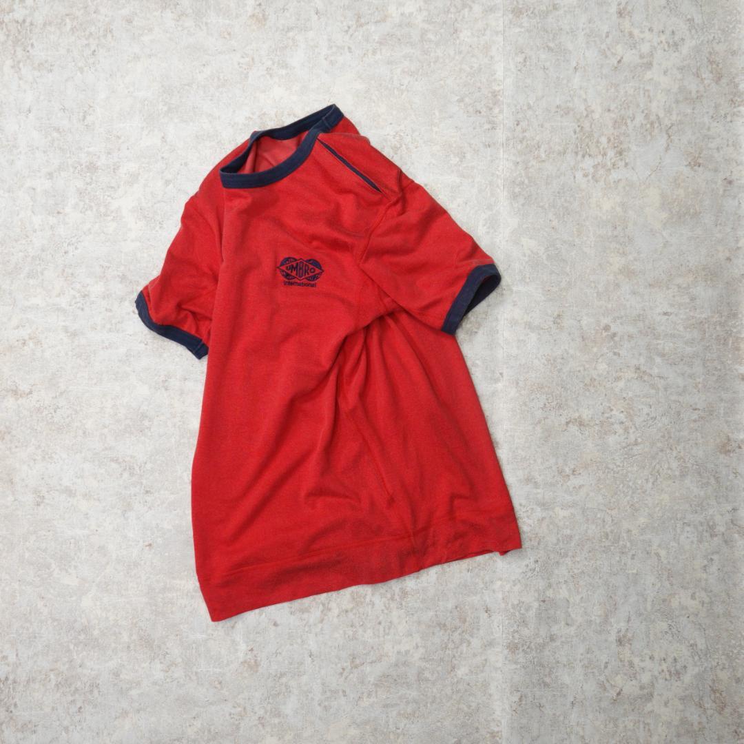 ポールスミススポーツ × アンブロ 00s リンガーTシャツ M レッド