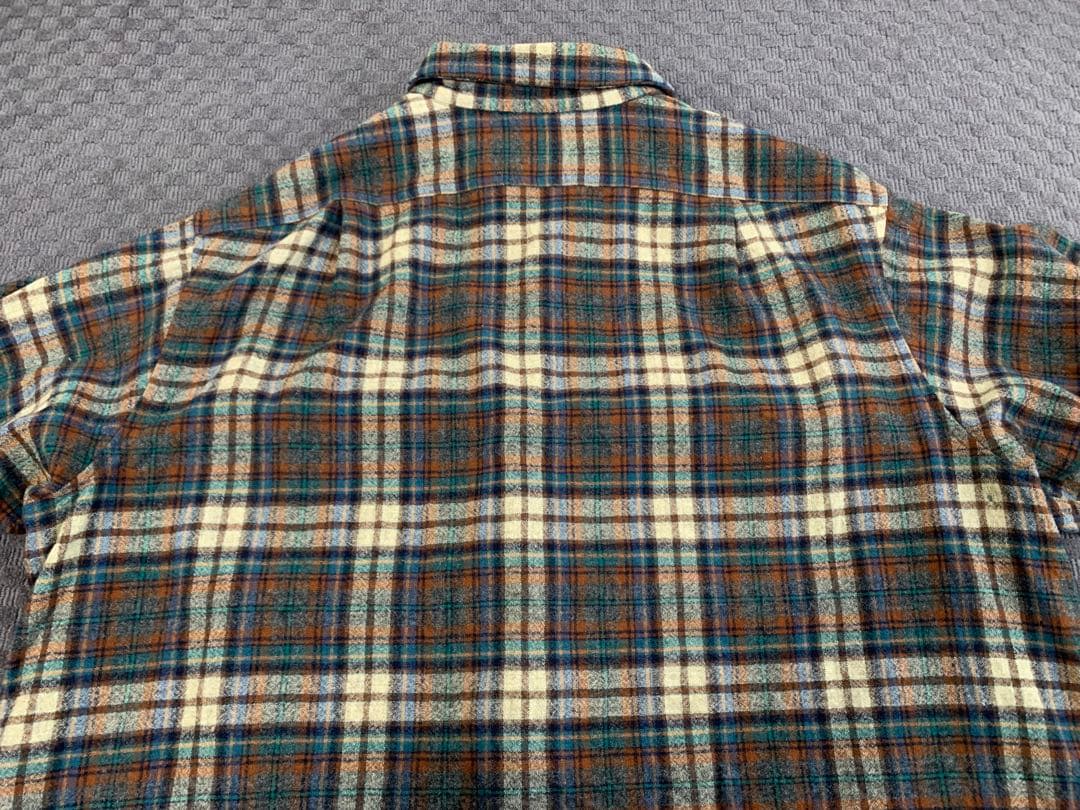 70s “PENDLETON” ボードシャツ 開襟 USA製 ブラウン2XL
