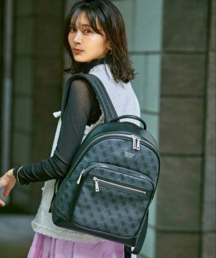 専用です ゲス SUNITA リュック バックパック チャコールブラウンロゴ