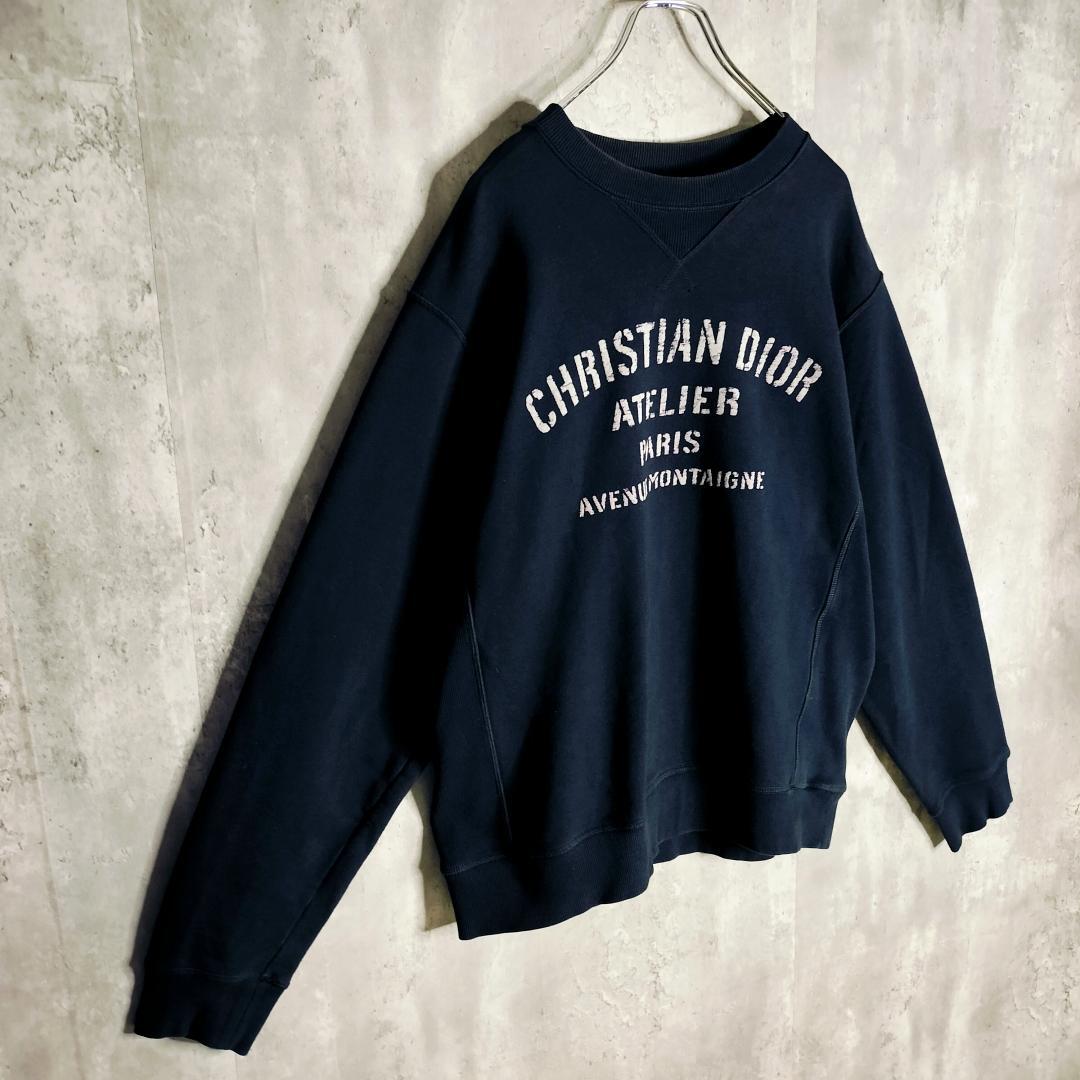 Dior ATELIER ディオール アトリエ ロゴ スウェット XL ネイビー