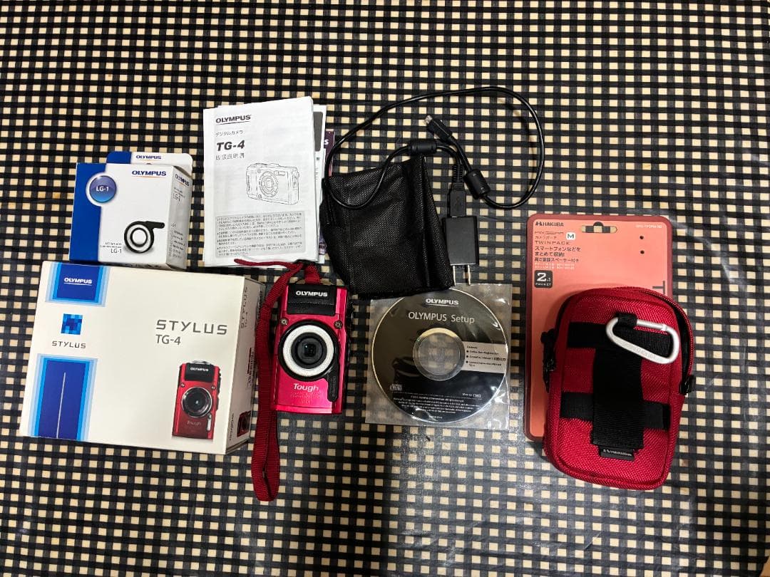 値引きしました）OLYMPUS STYLUS TG-4 RED 本体と得な付属品 - メルカリ