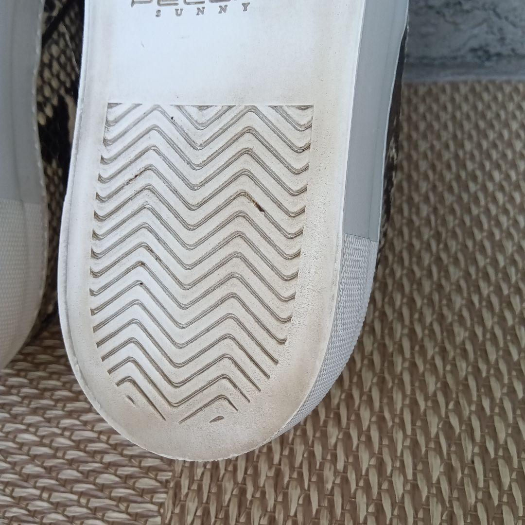 期間限定値下 ペリーコサニー　ボア 厚底 パイソン柄スニーカー 36