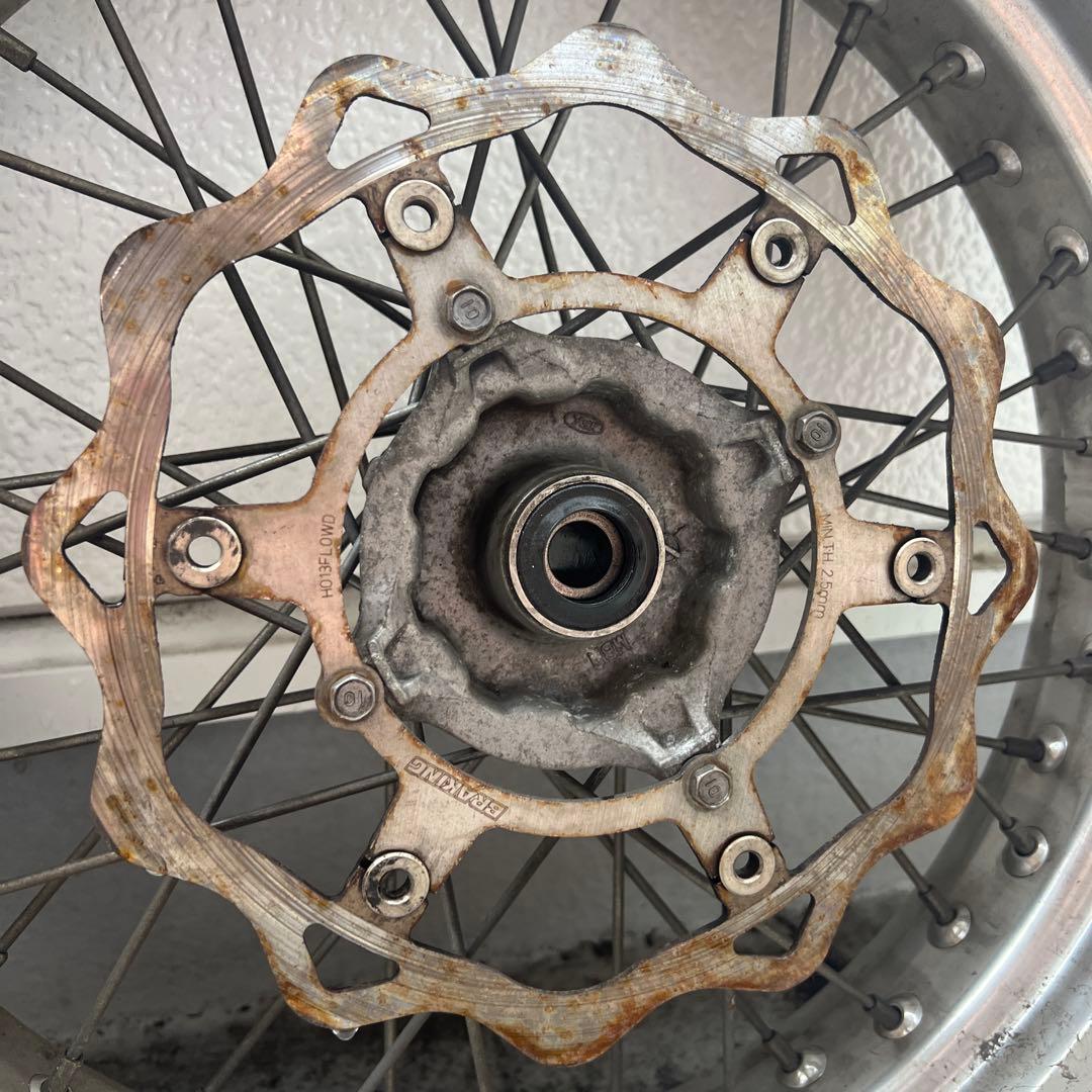 XR650R エクセルホイール 前後セット ブレーキキャリパーブラケット付き