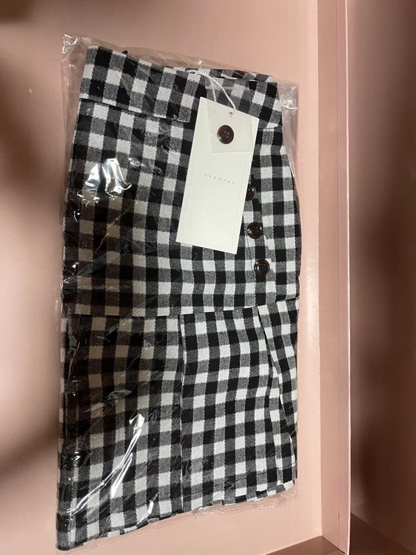 andmary Mia check skirt　M コンビニ支払い❌
