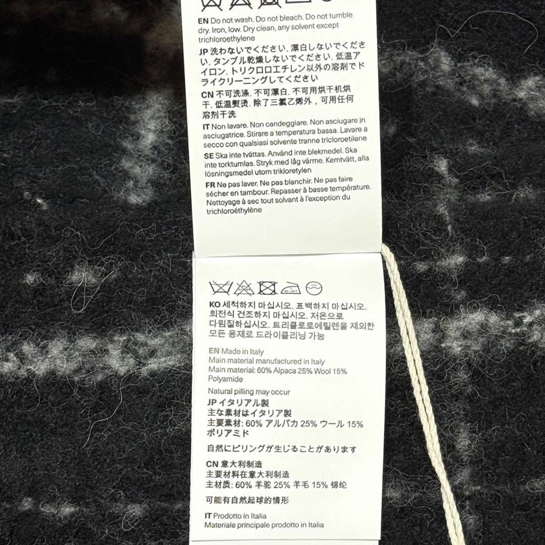 【OUR LEGACY】ESTATE SCARF / Black Check