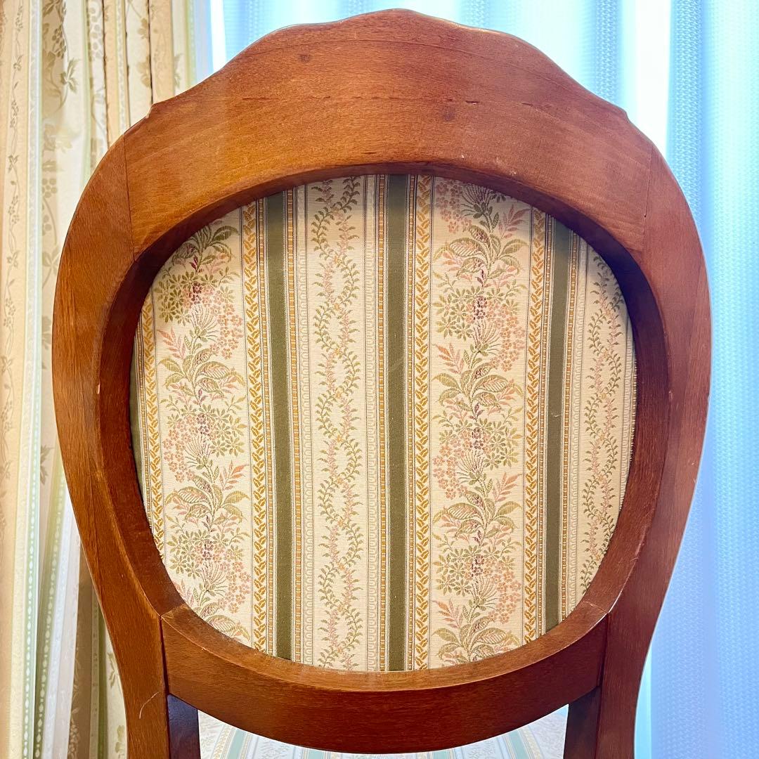 イタリア家具　椅子③ ダイニングチェア　クッション付き