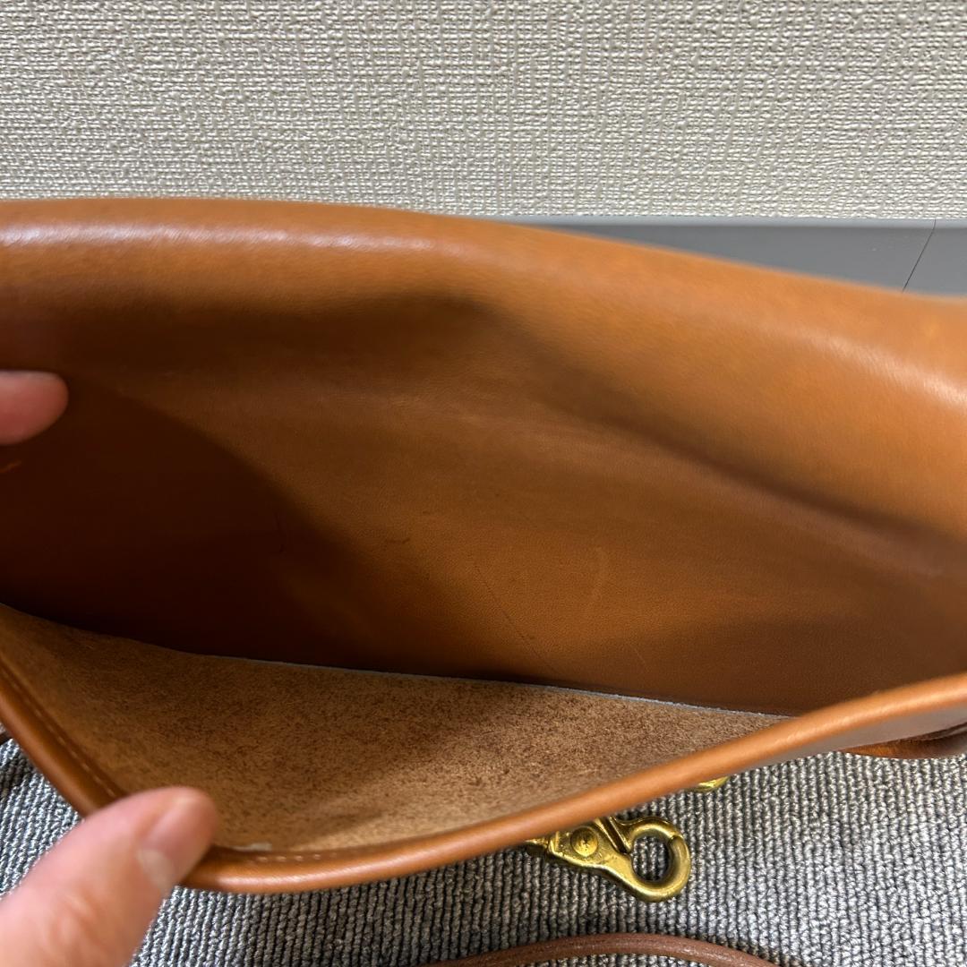 COACH オールドコーチブラウンショルダーバッグ 0586-312