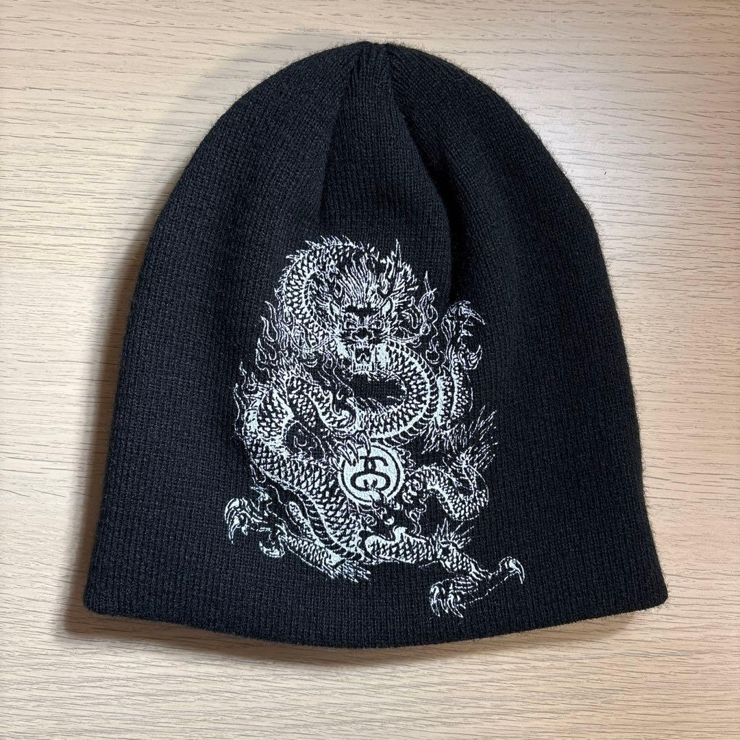 STUSSY SKULLCAP DRAGON PRINT ビーニー ニット帽