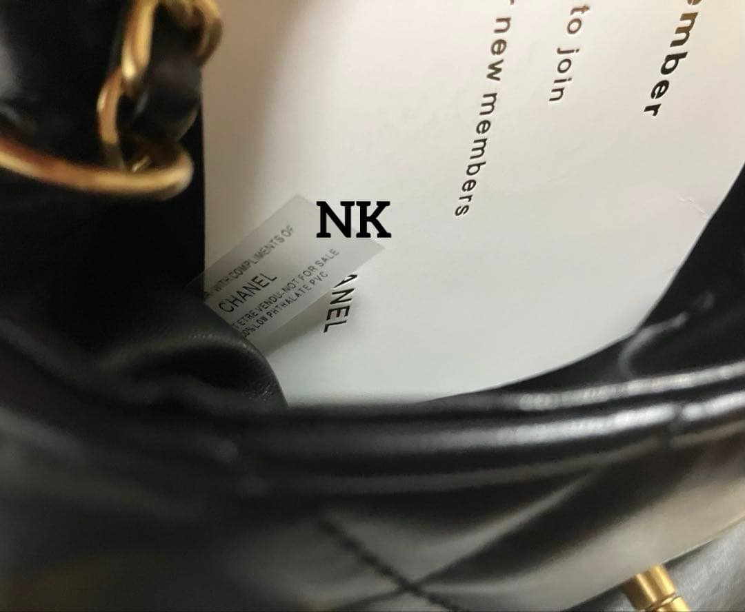 ハートチェーン　シャネル　ノベルティ　ショルダーバッグ　VIP. ブラック 2