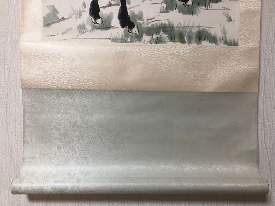 中国美術 栄宝斎　徐悲鴻［駿馬］紙本　木版　印刷！