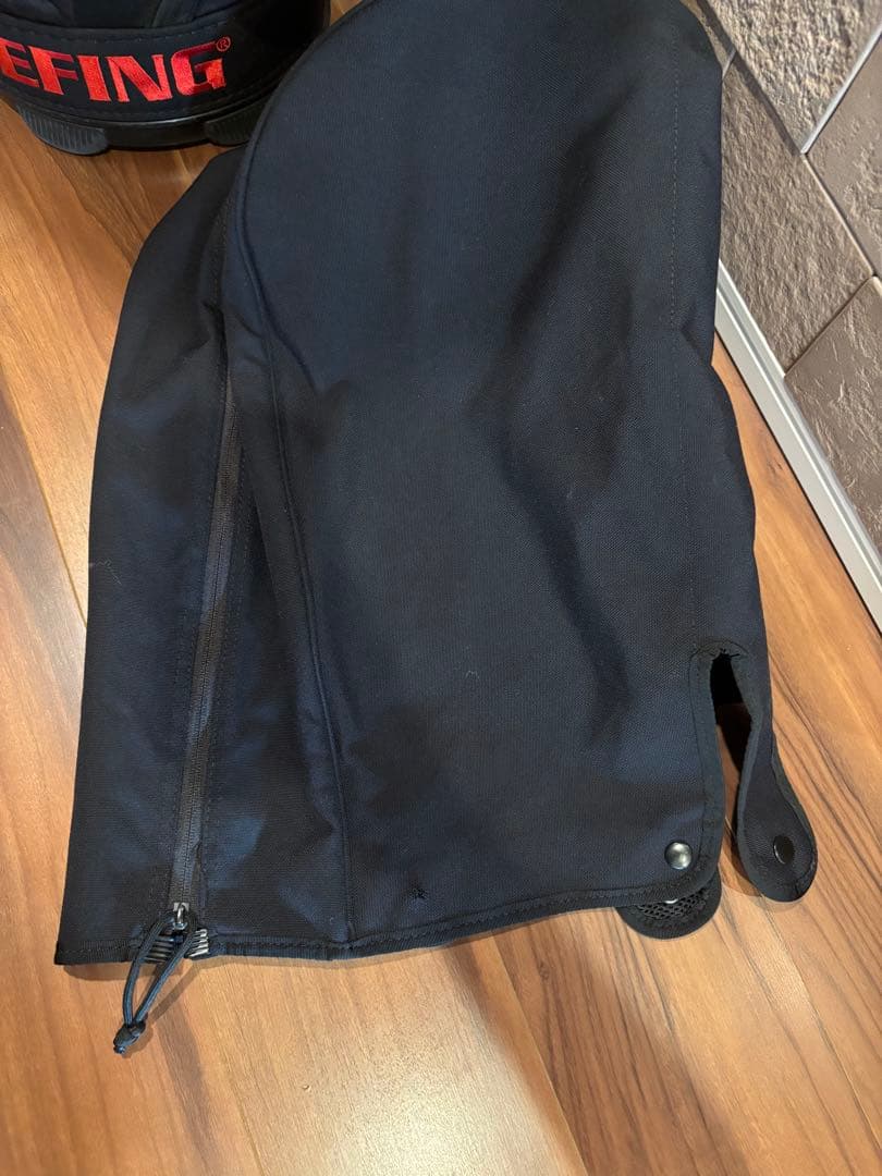 BRIEFING】ゴルフバッグ ブラック カートタイプ フードカバー付き