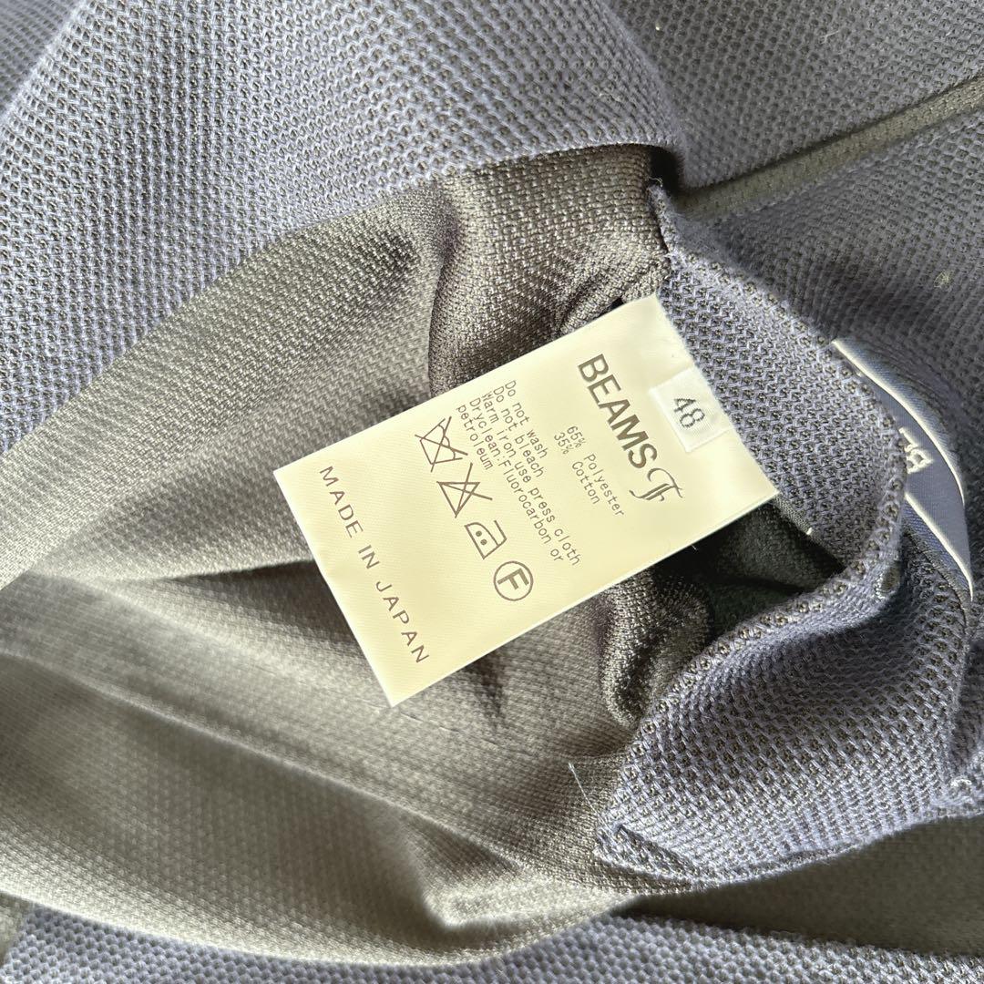 【美品】ビームスエフ　アンコン　テーラードジャケット　ネイビー　3ボタン