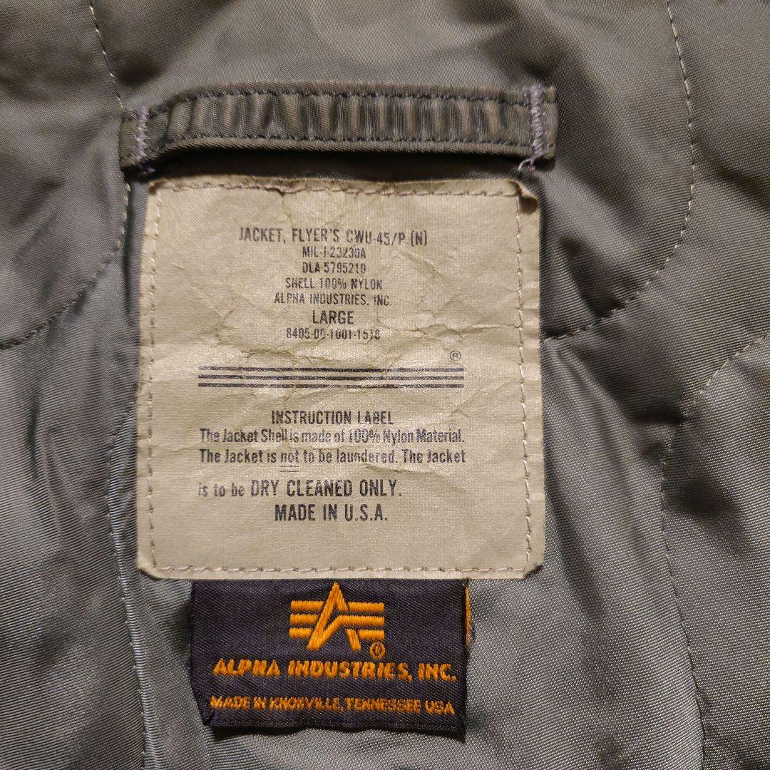 ALPHA INDUSTRIES フライトジャケット USA製 希少　カーキー
