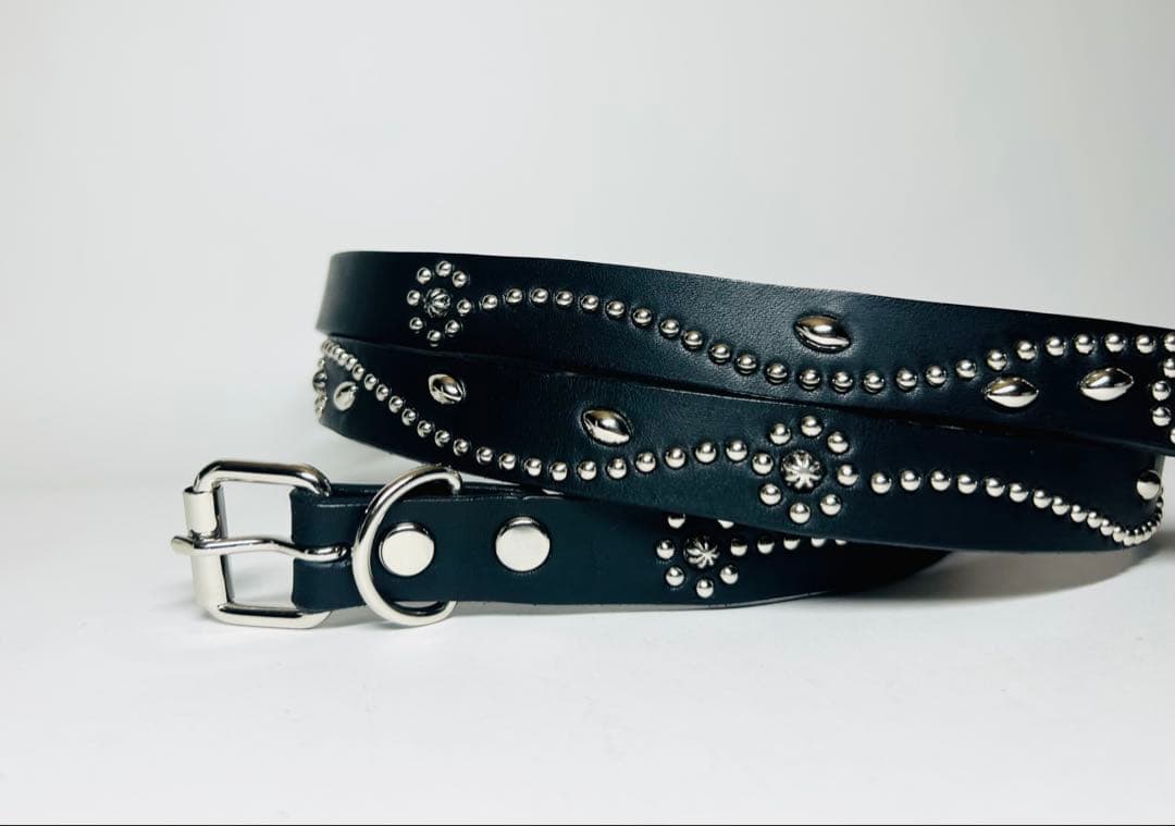 フルスタッズナローベルト18mm幅　シルバーセレクトフラワー htcナロー好き