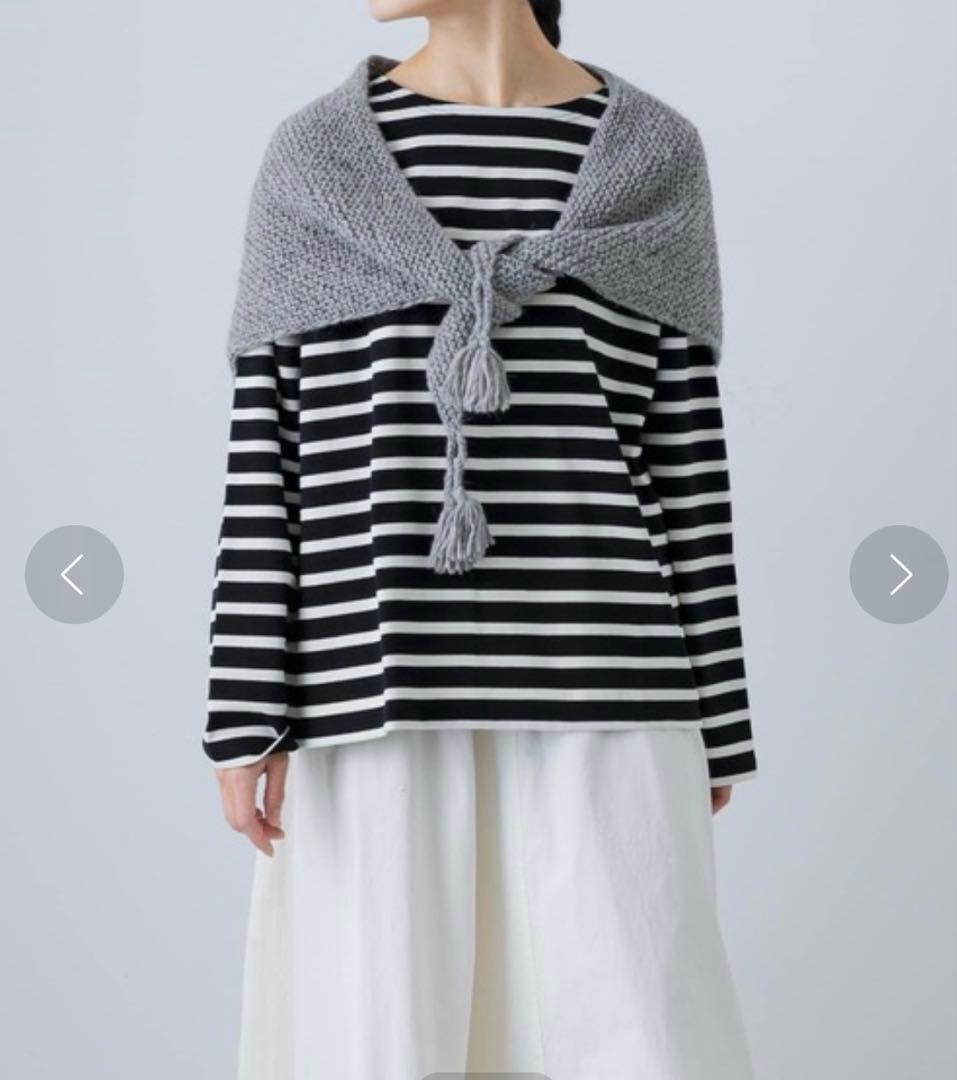 新品 タグ付き＊ 24AW かぐれ ペルータッセルストール ライトブルー