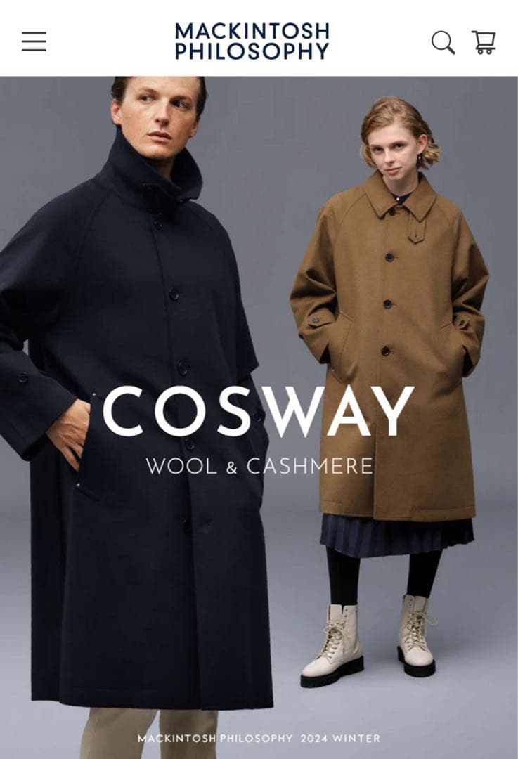MACKINTOSH PHILOSOPHY ステンカラーコート　COSWAY