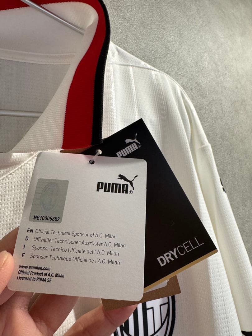 ラインデルス ACミラン 24/25アウェイユニフォーム長袖【正規品・紙