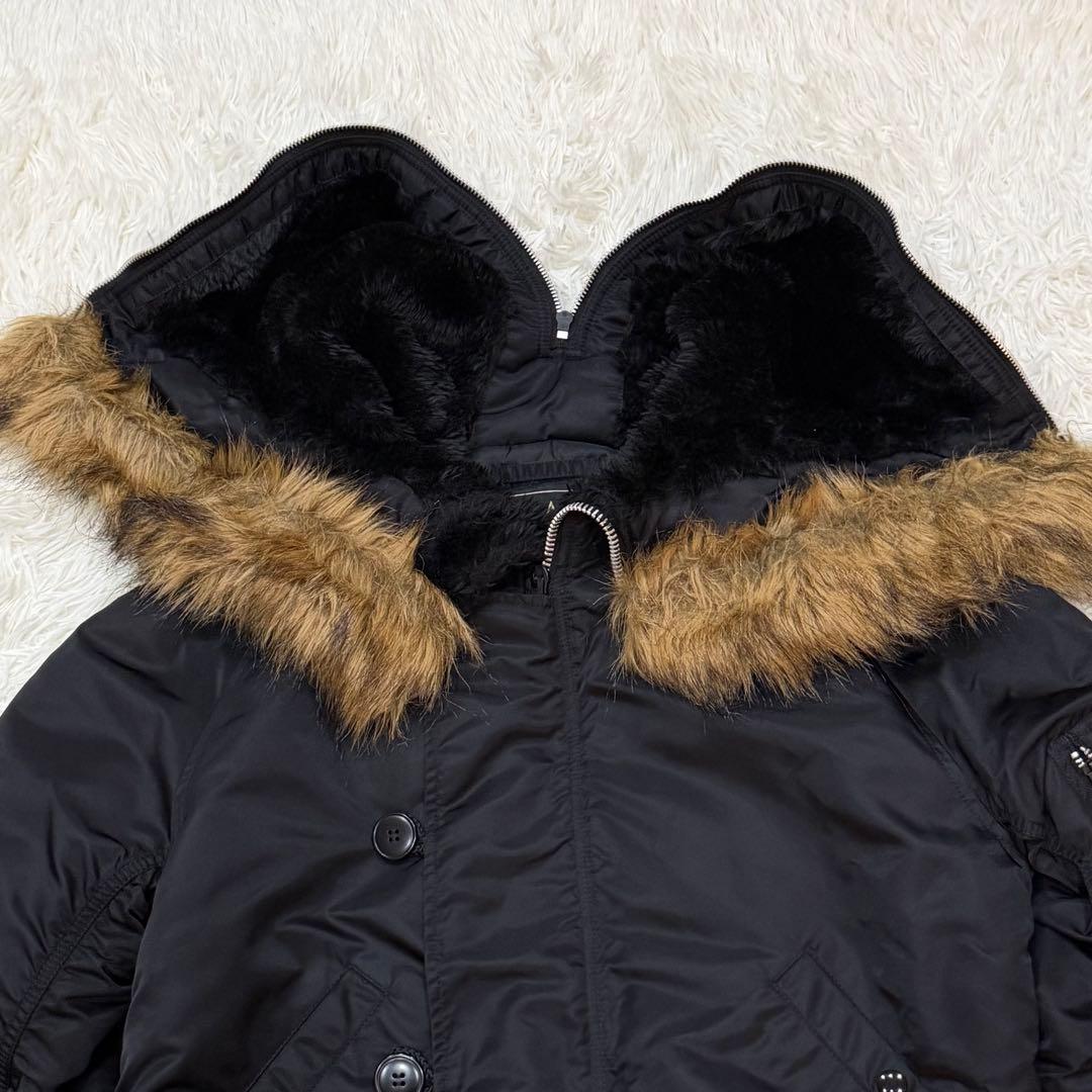 702　アルファインダストリーズ　N-2Bフライトジャケット　L　黒　ブラック