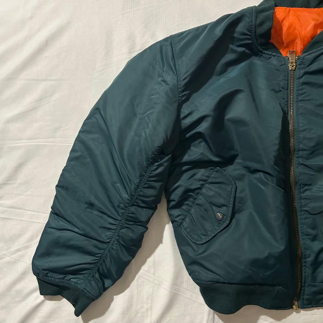 US AIR FORCE TYPE MA-1 フライトジャケットブルーグリーン