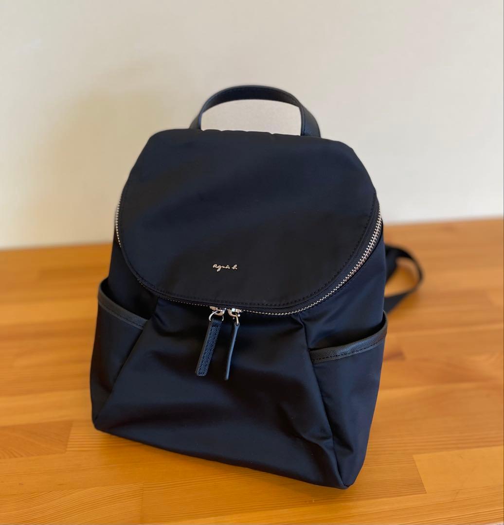 agnes b. アニエスベー ナイロン ミニリュック 黒