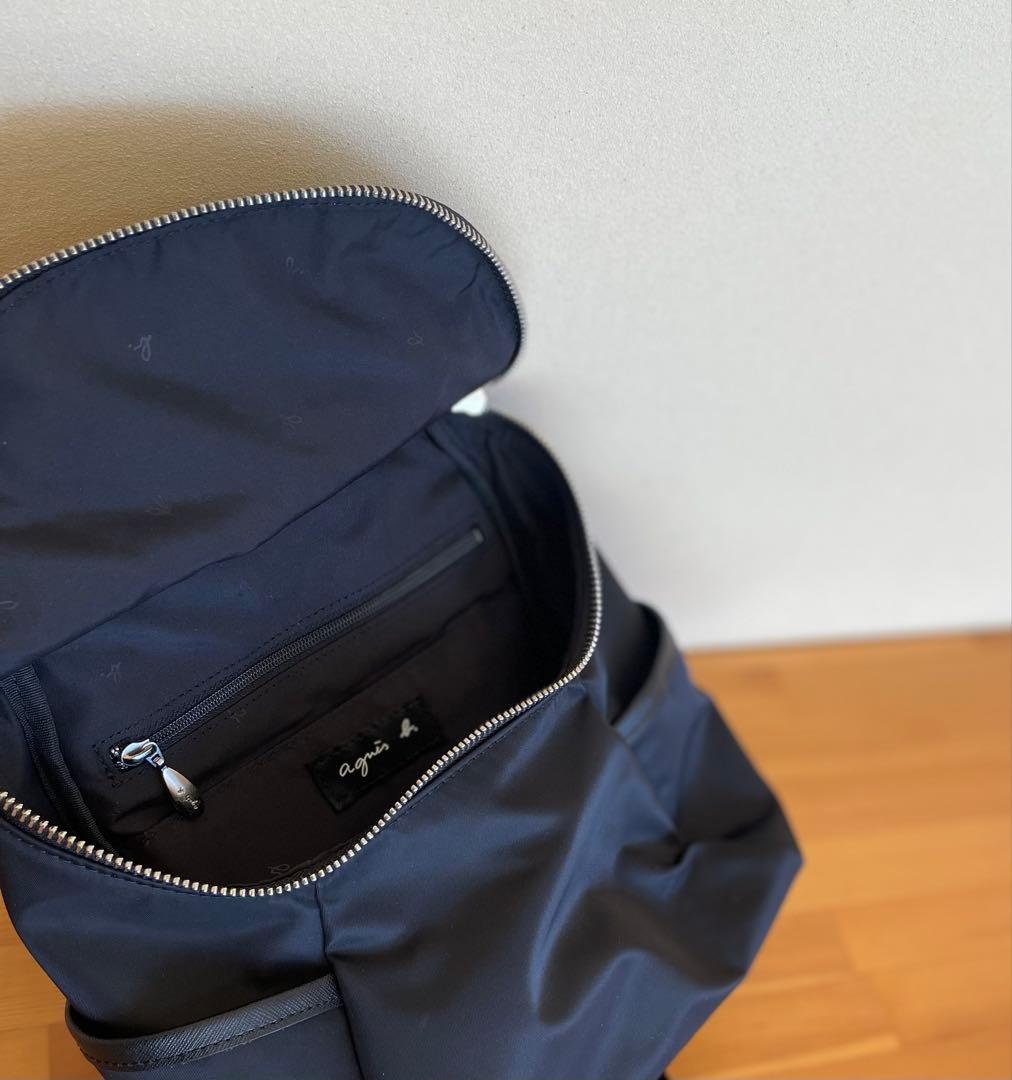 agnes b. アニエスベー ナイロン ミニリュック 黒