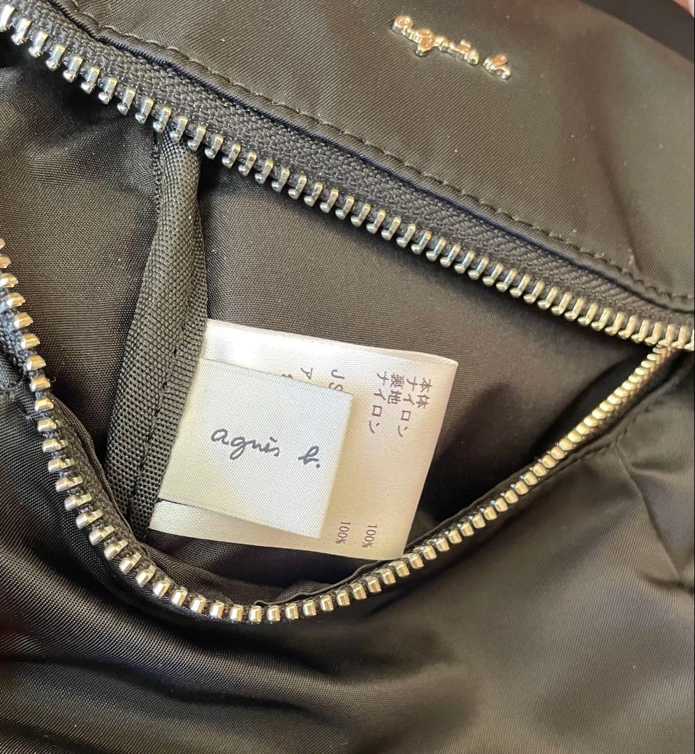 agnes b. アニエスベー ナイロン ミニリュック 黒