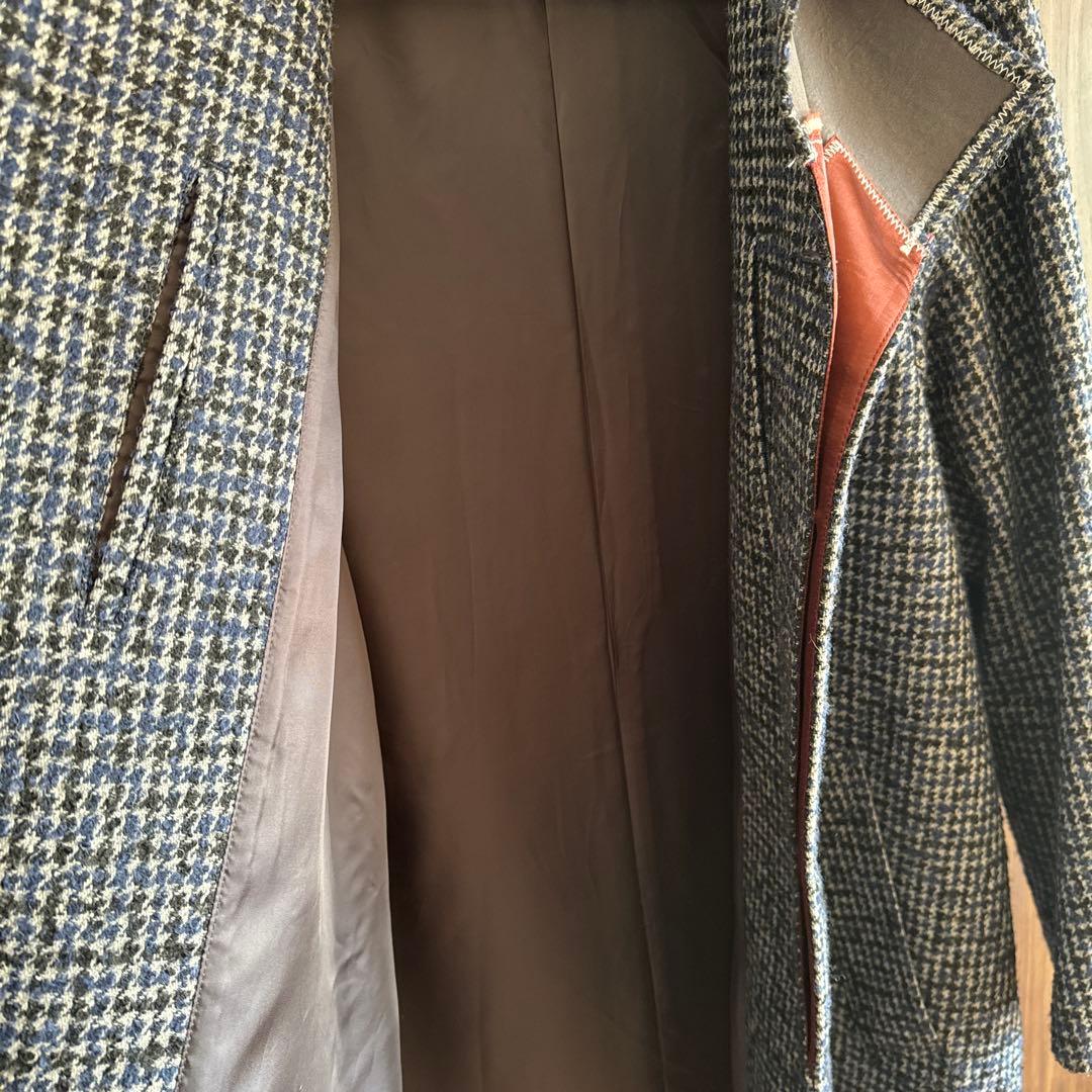 kolor ツイードメルトンコート クリーニング済み【美品・伊勢丹メンズ