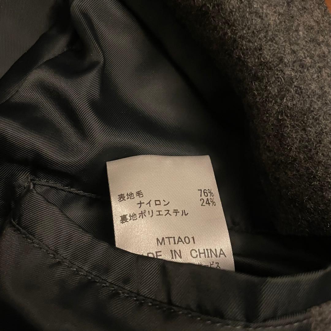 00s archive woolcoat ダブル 細身 ウール ダークウェア