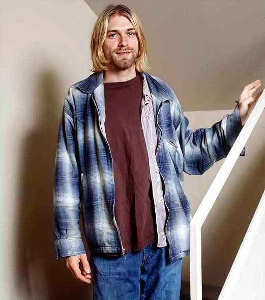 80s Searsシャドー オンブレ チェック ネルシャツ カートコバーン70s