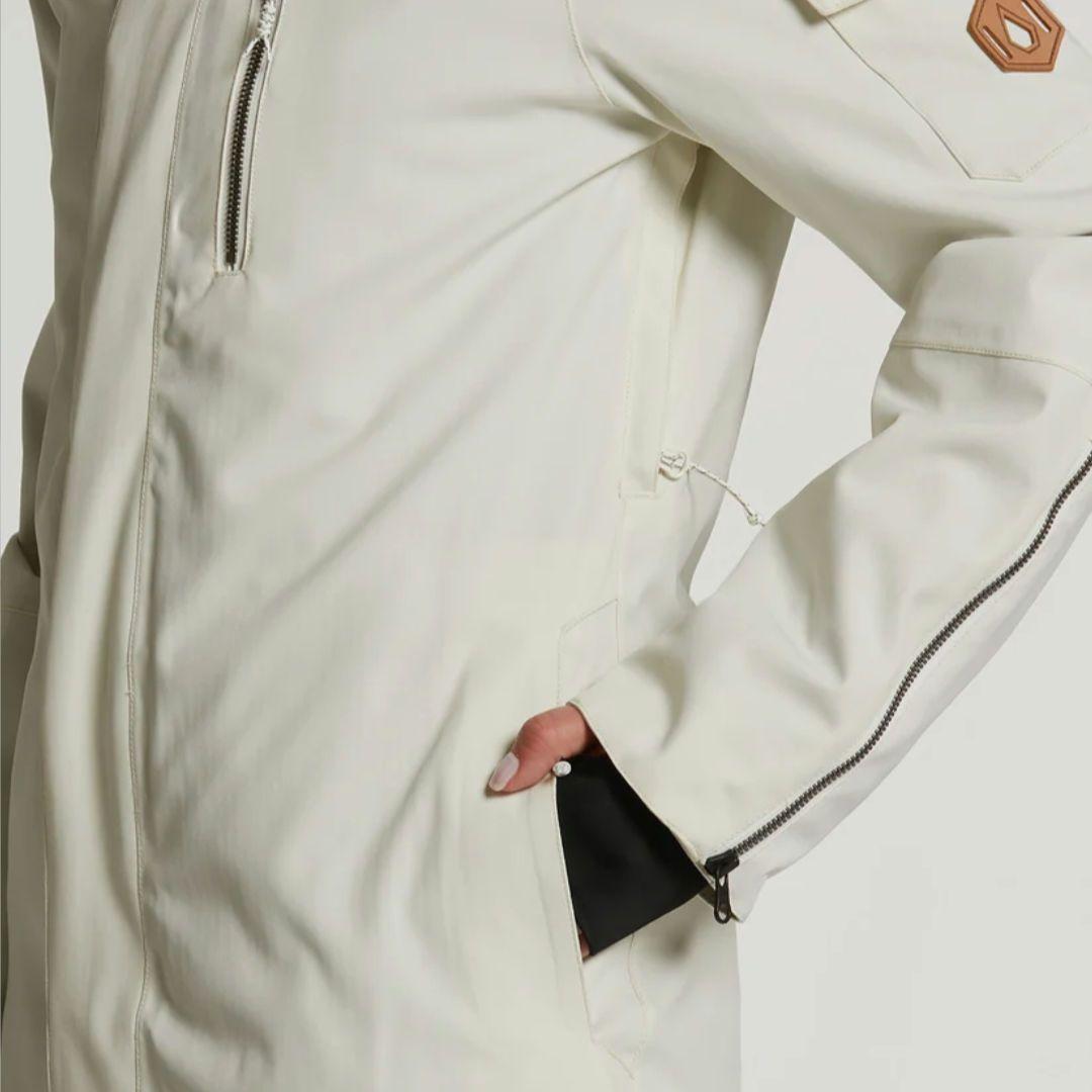 VOLCOM 迷彩柄フード付きスノーボード ジャケット 4in1 Sサイズ