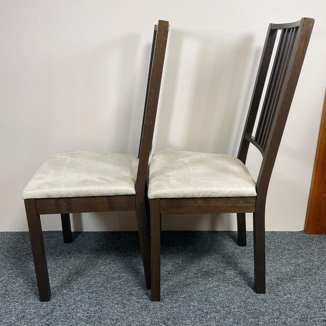 【中古美品】IKEA BORJE ダイニングチェア 2脚　アンティーク 北欧