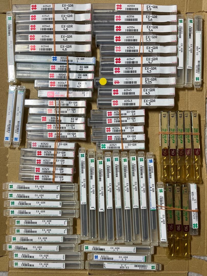 OSG ドリル ゴールドドリル 2~5.9mm EX-GDR 約73本セット