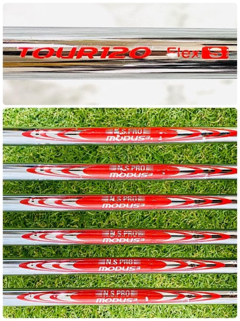 【良品】ピン ブループリント 黒ドット メンズアイアンセット 6本 S