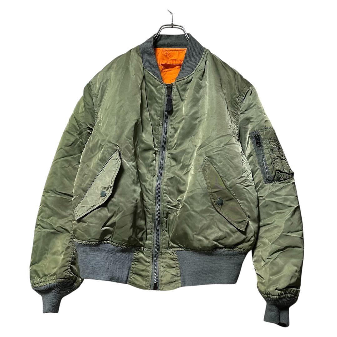 90s USA製 ALPHA INDUSTRIES【L】 MA-1 カーキ - メルカリ