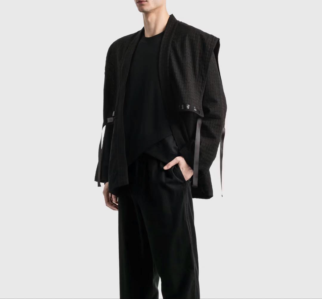 Sasquatchfabrix.パワーショルダー羽織　ジャケット　グレー