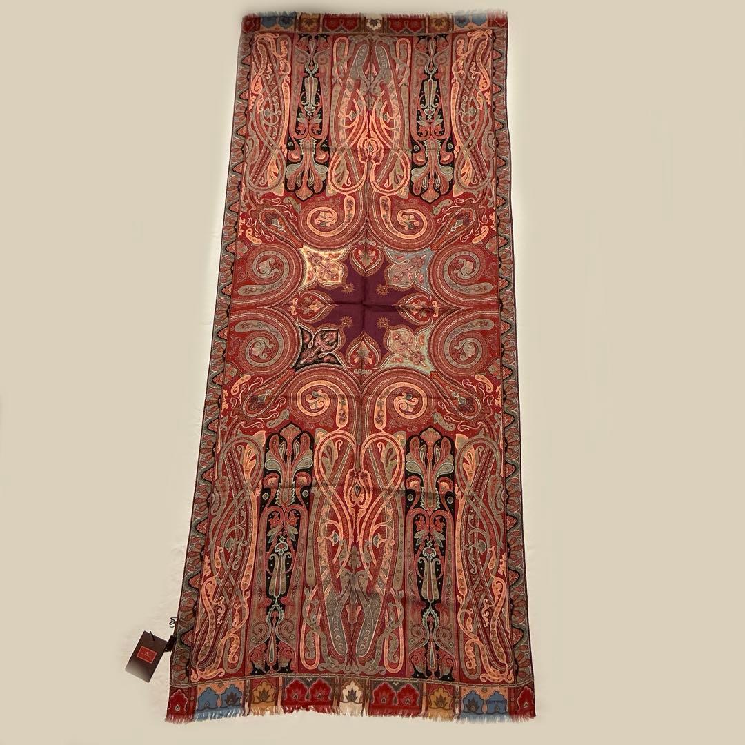 洗練されたデザイン　ETRO 正規品　大判ショール　 希少サイズ　21